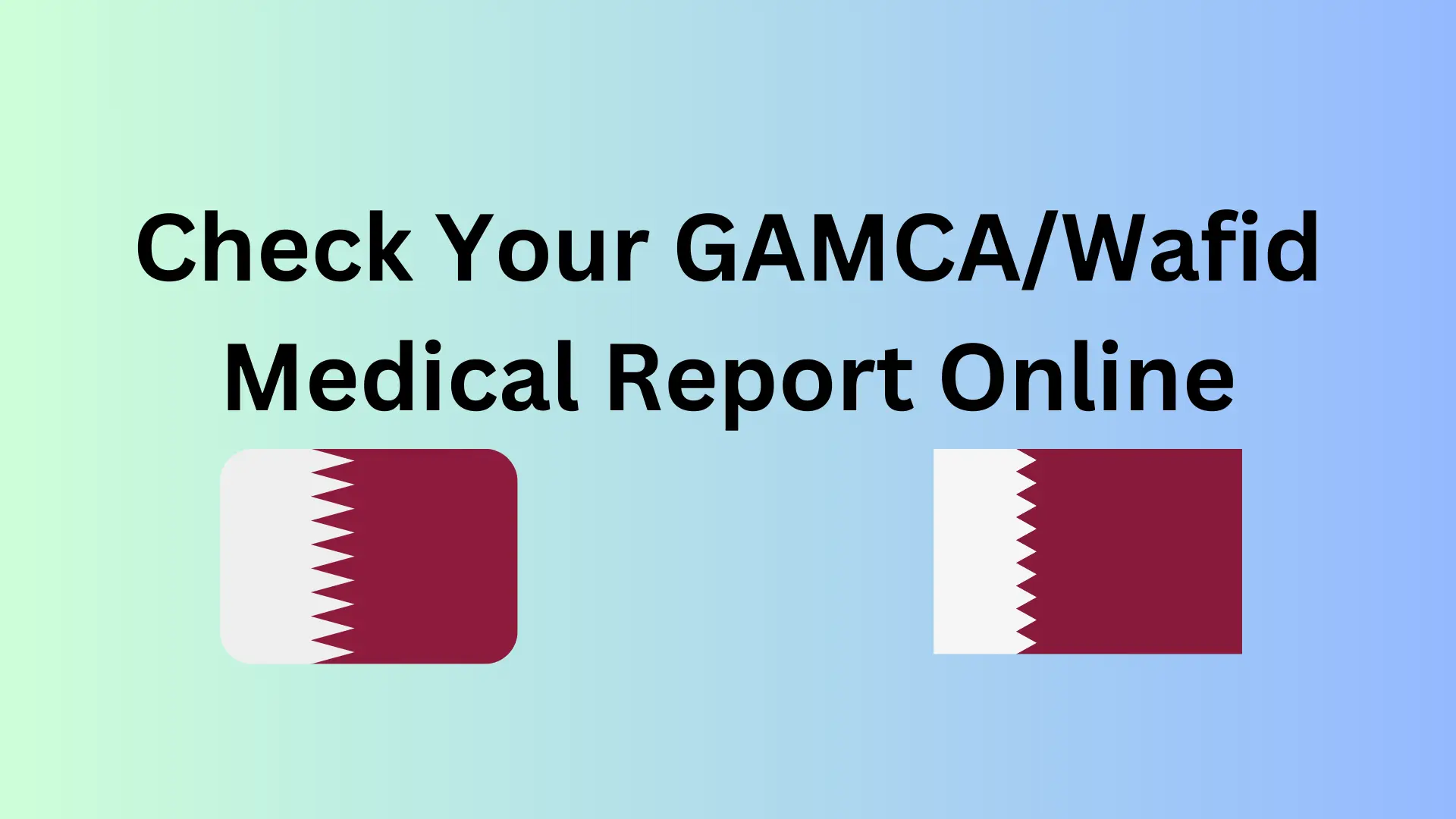 GAMCA/Wafid Medical report check