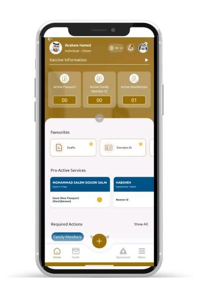 UAEICP App Emirates ID status check